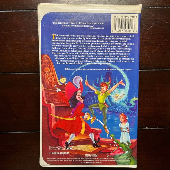 Peter Pan Black Diamond Edition VHS - Picture 3 of 4